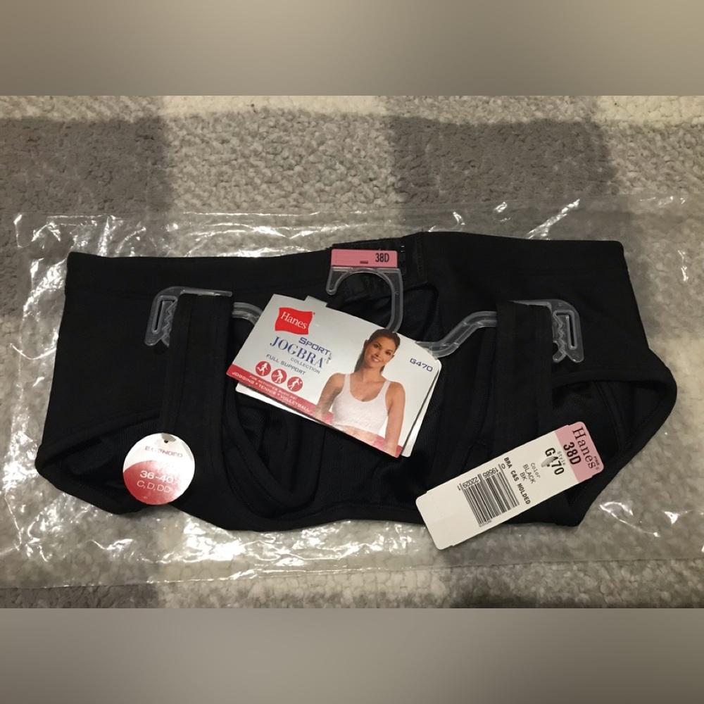 NEW Hanes Sport Jog Bra 38D